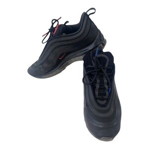 2017 Nike Air Max 97 Ultra Premium Black Rush Blue & Red Running Size 9